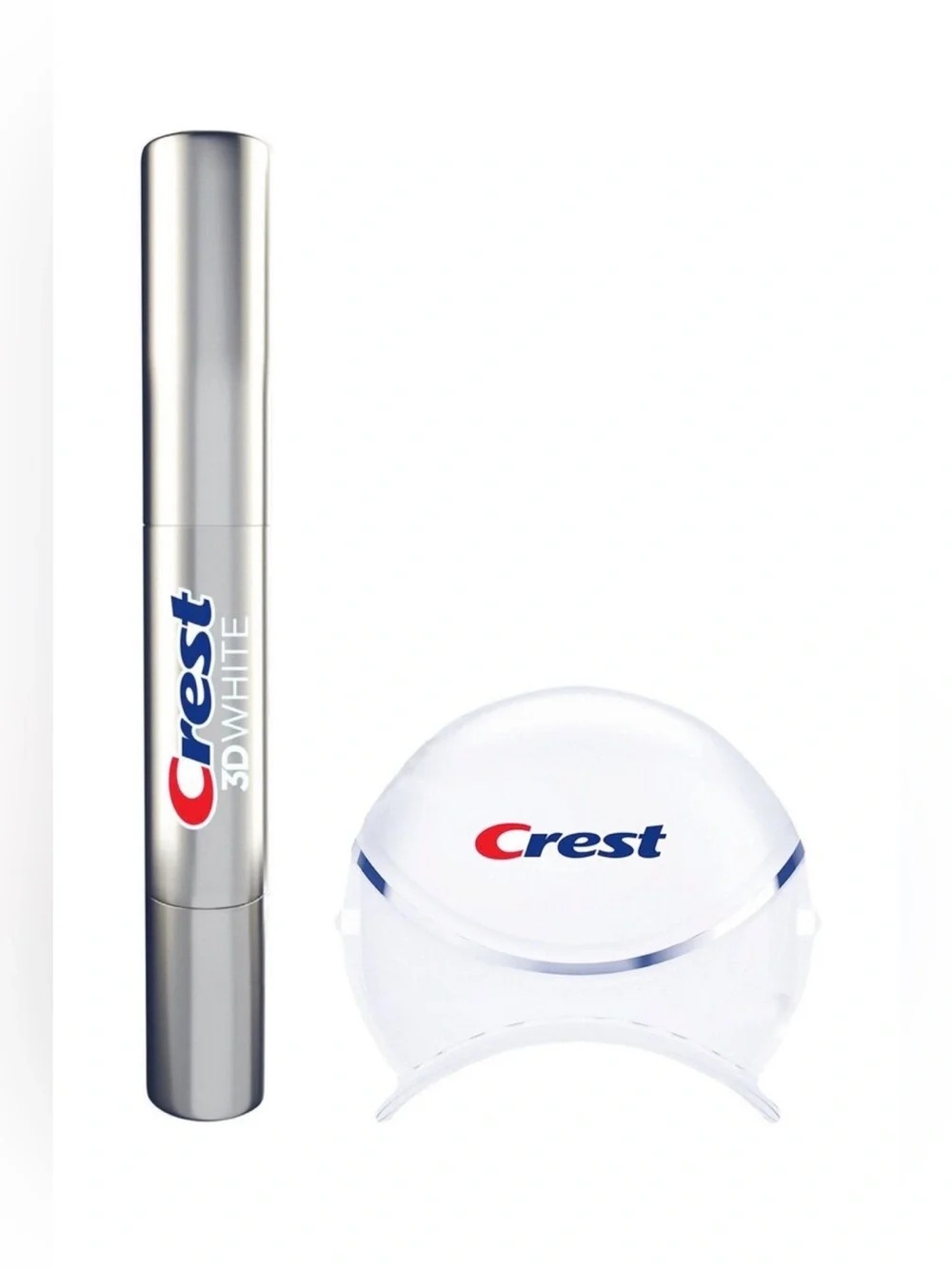 NWT Crest 3D White Easy-to-Use Teeth Whitening Pen + LED Light Kit | New Sealed